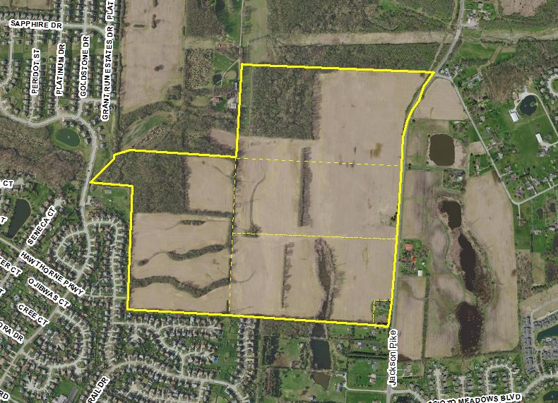 Outline of area in the Development Plan for Farmstead